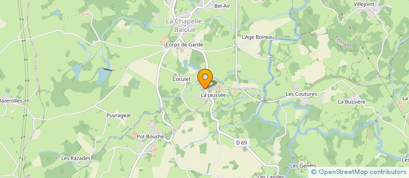localisation de l'entreprise GAEC MAILLARD à LA CHAPELLE-BALOUE