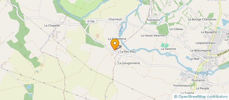 localisation de l'entreprise GAEC MAILLOCHON à BELABRE