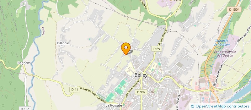 localisation de l'entreprise GAEC MAISON FUSILLET  BELLEY