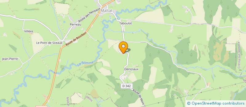 localisation de l'entreprise GAEC MALACHAT  BOURBON-LANCY