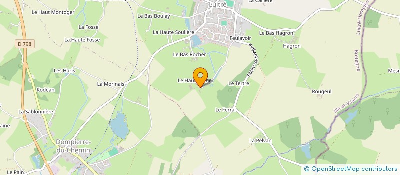 localisation de l'entreprise GAEC MANCEAU-RESTIF à LUITRE-DOMPIERRE
