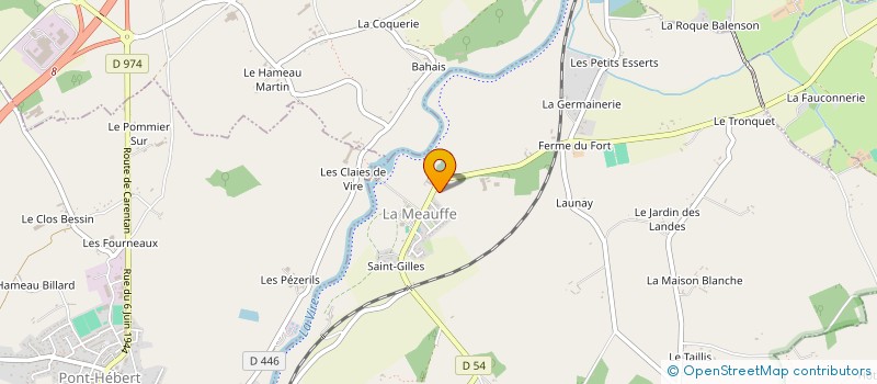 localisation de l'entreprise GAEC MANOIR NEEL à LA MEAUFFE