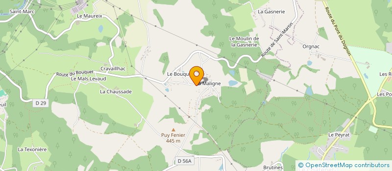 localisation de l'entreprise GAEC MAPOULAIT à SAINT-MARTIN-TERRESSUS