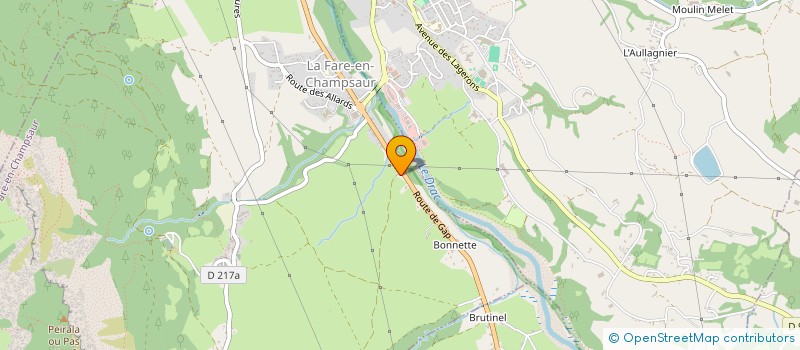 localisation de l'entreprise GAEC MARCAILLOU  LA FARE-EN-CHAMPSAUR