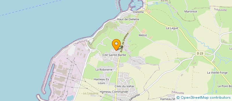 localisation de l'entreprise GAEC MARCANVILLE à FLAMANVILLE