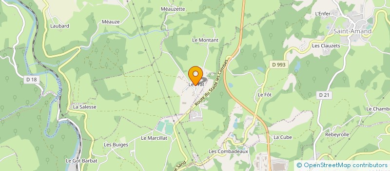 localisation de l'entreprise GAEC MARCHON à SAINT-MAIXANT