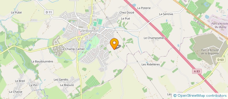 localisation de l'entreprise GAEC MARNIER - FERRE à LE BIGNON
