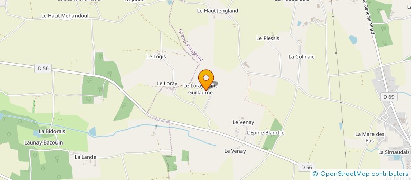 localisation de l'entreprise GAEC MARTIN FRERES à GRAND-FOUGERAY