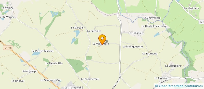 localisation de l'entreprise GAEC MARTINEAU à RIVES DE L'YON