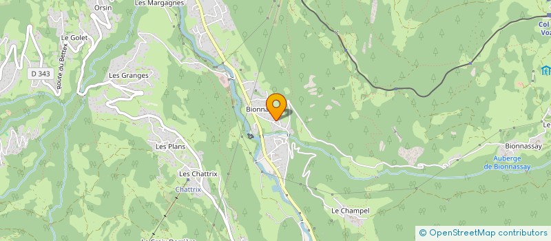 localisation de l'entreprise GAEC MARTINELLI à SAINT-GERVAIS-LES-BAINS