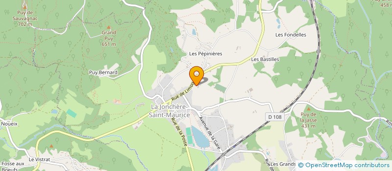 localisation de l'entreprise GAEC MAS DE FEIX à LA JONCHERE-SAINT-MAURICE