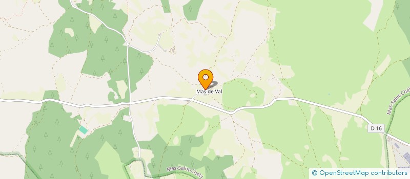 localisation de l'entreprise GAEC MAS DE VAL  MAS-SAINT-CHELY