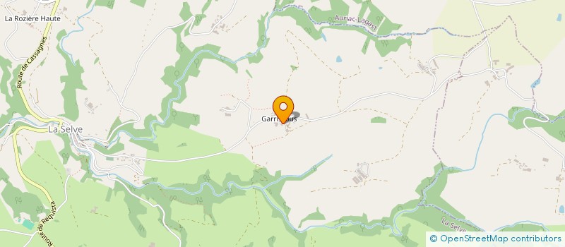 localisation de l'entreprise GAEC MAS RIGAL  LA SELVE