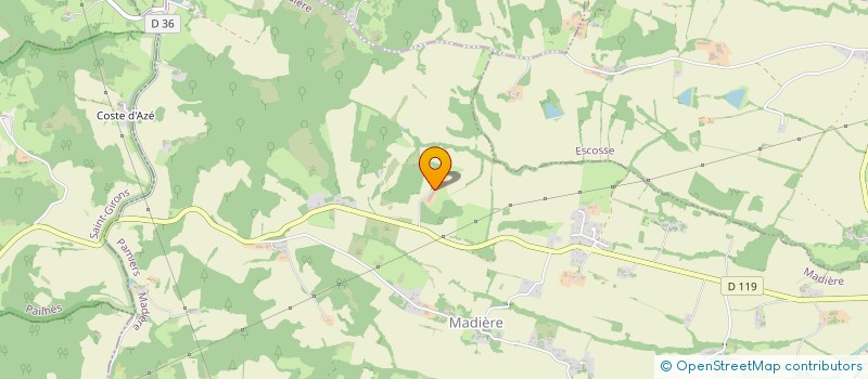 localisation de l'entreprise GAEC MASSAT à MADIERE