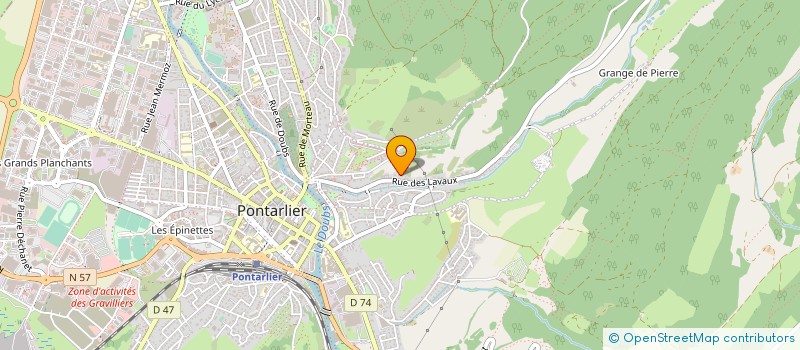 localisation de l'entreprise GAEC MAUGAIN à PONTARLIER
