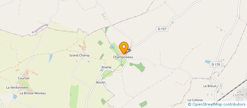 localisation de l'entreprise GAEC MAUPETIT-MAINGRET  COULONGES-THOUARSAIS