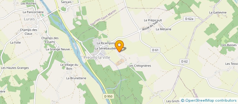 localisation de l'entreprise GAEC MAUROUSSET à PREUILLY-LA-VILLE