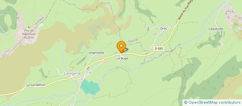 localisation de l'entreprise GAEC MAURY à LAVIGERIE