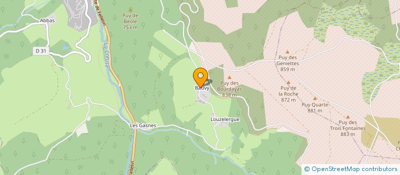 localisation de l'entreprise GAEC MAZAUD 23 à CLAIRAVAUX
