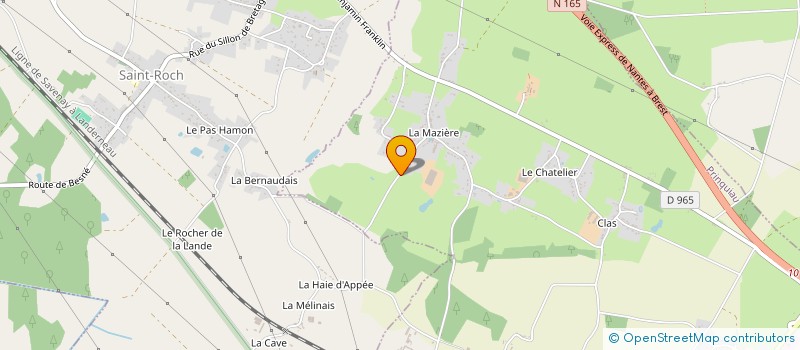 localisation de l'entreprise GAEC MAZIERE à PRINQUIAU