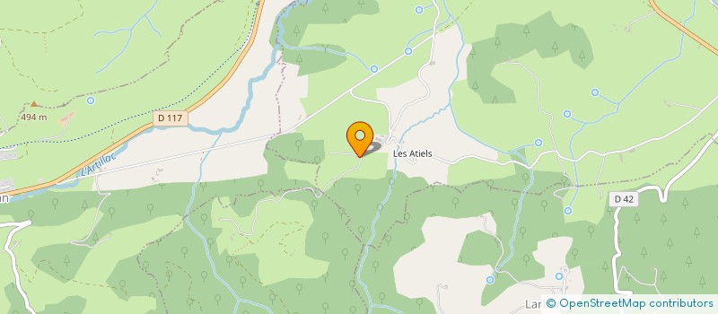 localisation de l'entreprise GAEC MAZIERES à LA BASTIDE-DE-SEROU