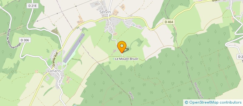 localisation de l'entreprise GAEC MEILLET à SERVIN