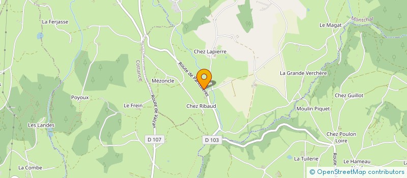localisation de l'entreprise GAEC MELAY à MONTCHAL