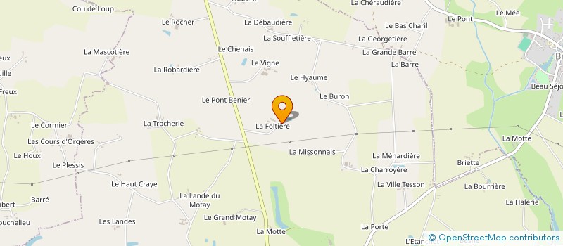 localisation de l'entreprise GAEC MENAIS-JEGU à GENNES-SUR-SEICHE
