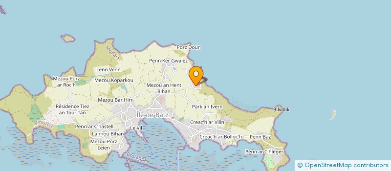 localisation de l'entreprise GAEC MENON RACHENEUR à ILE-DE-BATZ