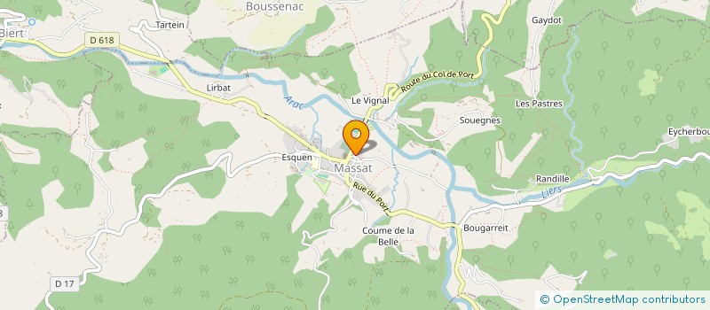 localisation de l'entreprise GAEC MERENS LA SOULEILLE à MONTJOIE-EN-COUSERANS
