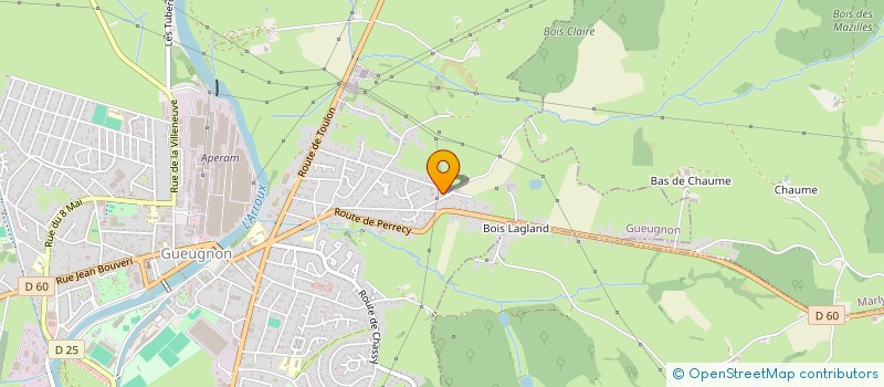 localisation de l'entreprise GAEC MERLE PERE ET FILS  GUEUGNON