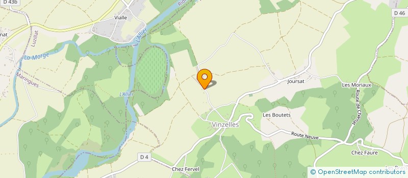 localisation de l'entreprise GAEC METAIRIE BASSE à VINZELLES
