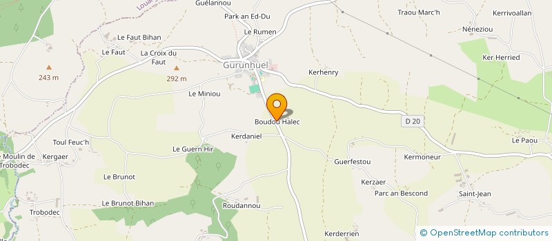 localisation de l'entreprise GAEC MEUROU à GURUNHUEL