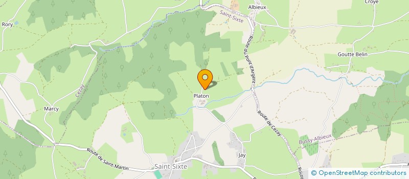 localisation de l'entreprise GAEC MEYNET à SAINT-SIXTE