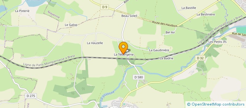 localisation de l'entreprise GAEC MEZIERE  MONTSURS