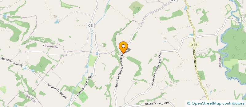 localisation de l'entreprise GAEC MIELAN  LAGARDE