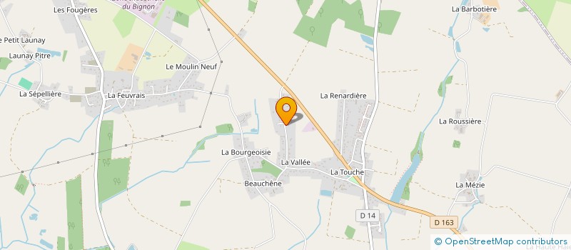 localisation de l'entreprise GAEC MIELS DU PAYS DE CHATEAUBRIANT à VILLEPOT