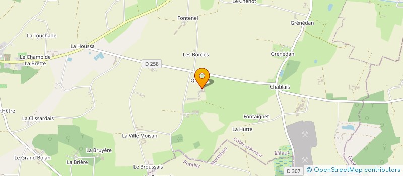localisation de l'entreprise GAEC MINARD à ILLIFAUT