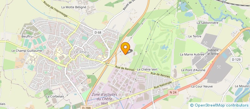 localisation de l'entreprise GAEC MOIZAN à LE RHEU