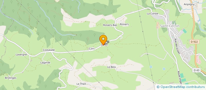localisation de l'entreprise GAEC MONJOU à SAINT-ILLIDE