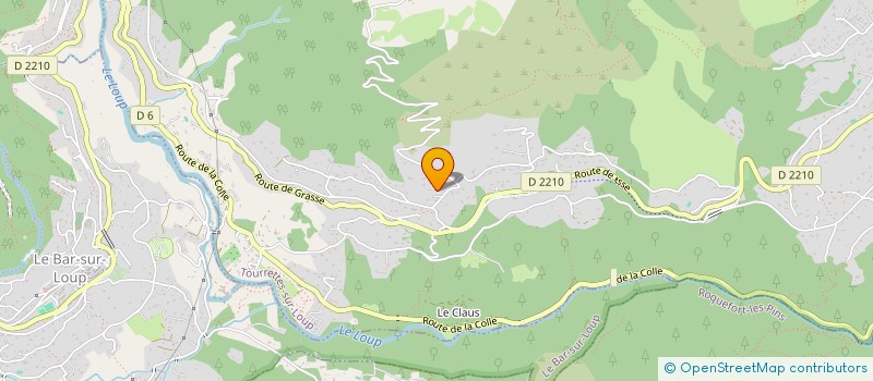 localisation de l'entreprise GAEC MONT D'AZUR  TOURRETTES-SUR-LOUP