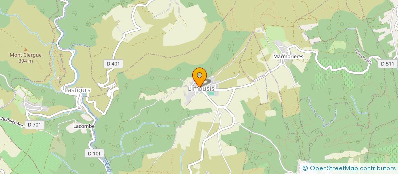 localisation de l'entreprise GAEC MONTAGNE  LIMOUSIS