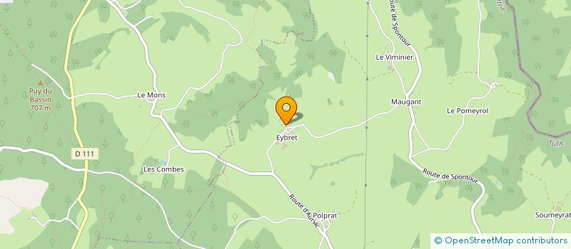 localisation de l'entreprise GAEC MONTCALIN à RILHAC-XAINTRIE
