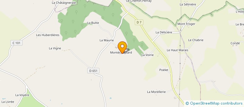 localisation de l'entreprise GAEC MONTECOUPLARD à PERVENCHERES
