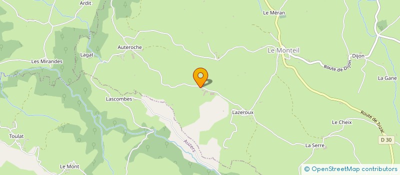 localisation de l'entreprise GAEC MONTEIL à LE MONTEIL