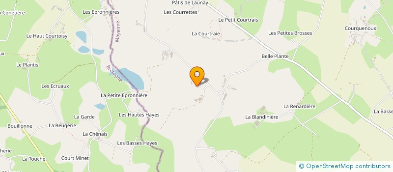 localisation de l'entreprise GAEC MONTMARINE à JUVIGNE