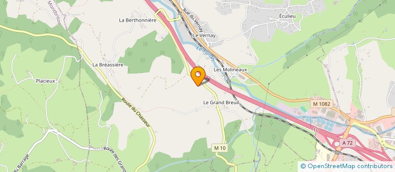 localisation de l'entreprise GAEC MONTMARTIN à LA FOUILLOUSE