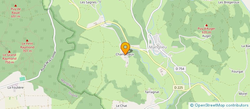 localisation de l'entreprise GAEC MONTMORY à MANGLIEU