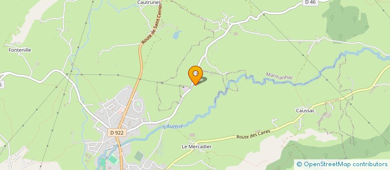 localisation de l'entreprise GAEC MONTPLAISIR NOZIERES à JUSSAC