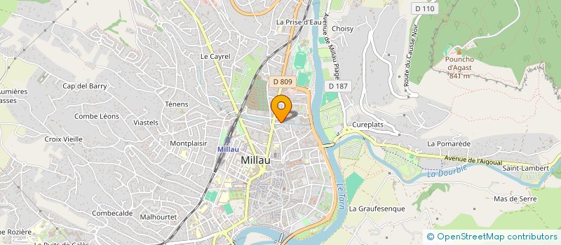 localisation de l'entreprise GAEC MONTREDON DU LARZAC  LA ROQUE STE MARGUERITE